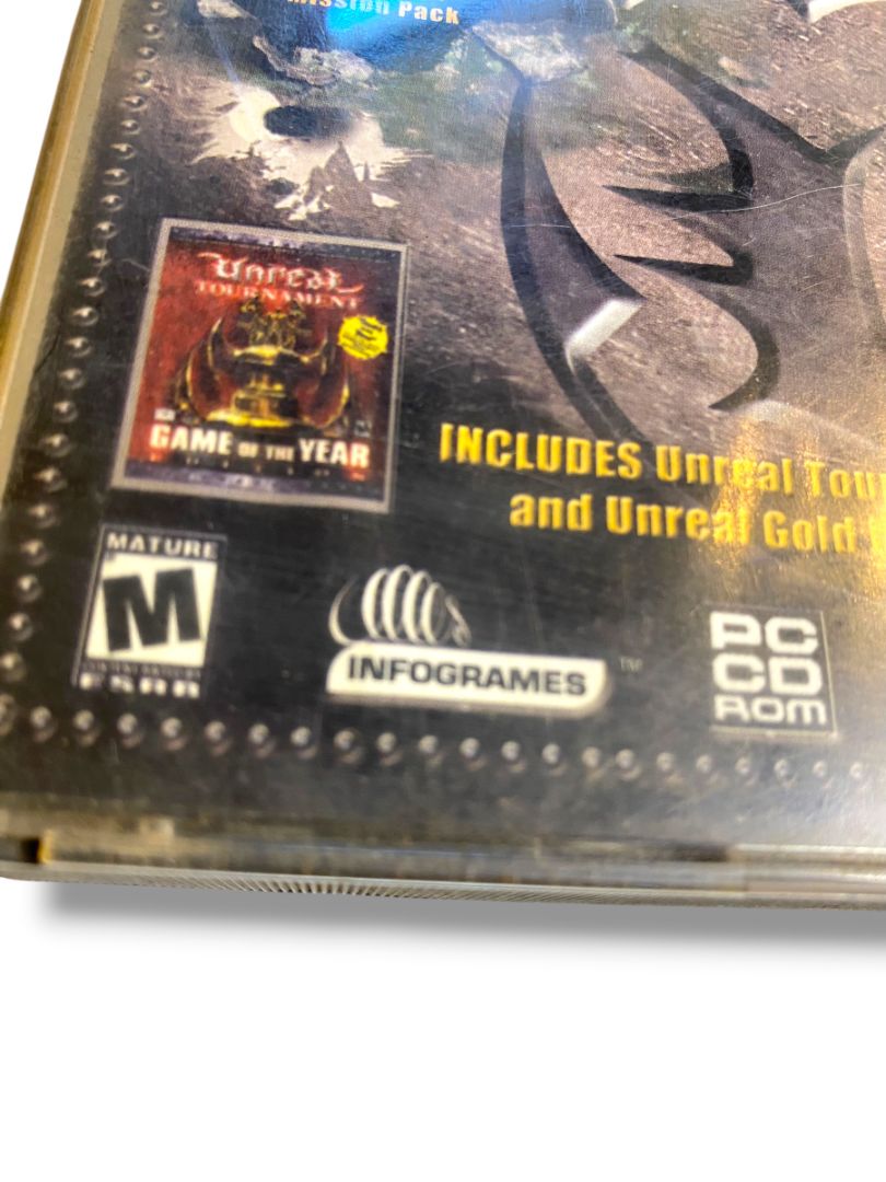 Vintage PC Video Game Totally Unreal Tornament and Gold Infogrames Untested 4 CDs