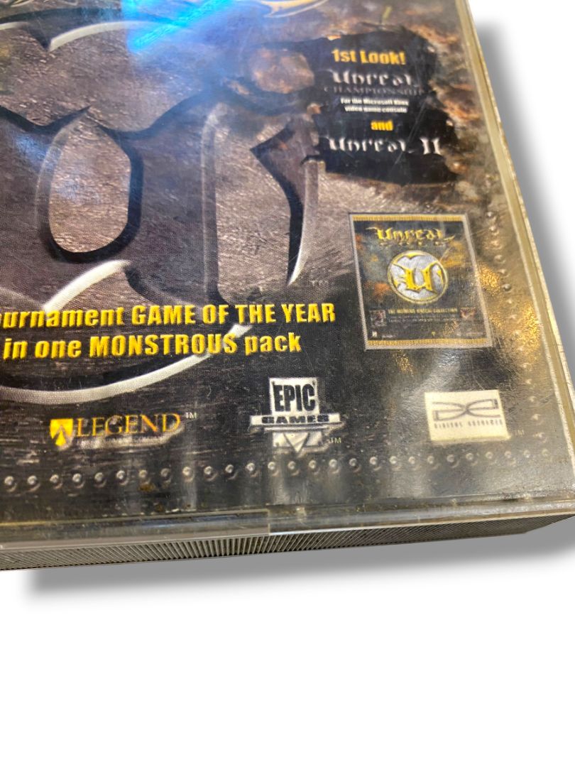 Vintage PC Video Game Totally Unreal Tornament and Gold Infogrames Untested 4 CDs