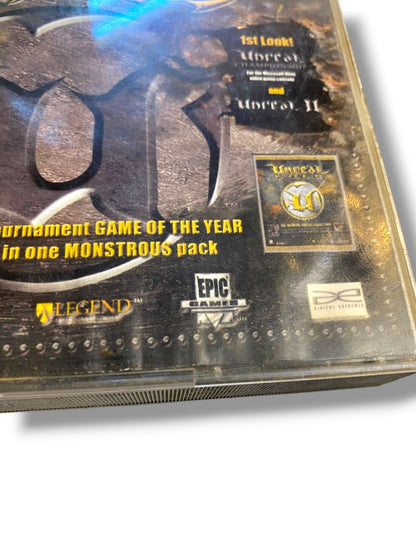 Vintage PC Video Game Totally Unreal Tornament and Gold Infogrames Untested 4 CDs