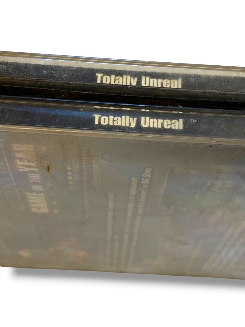 Vintage PC Video Game Totally Unreal Tornament and Gold Infogrames Untested 4 CDs