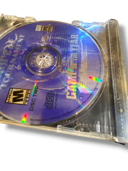 Vintage PC Video Game Totally Unreal Tornament and Gold Infogrames Untested 4 CDs