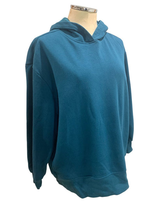 Medium Z by Zella Womens Teal Pullover Hoodie Sweatshirt