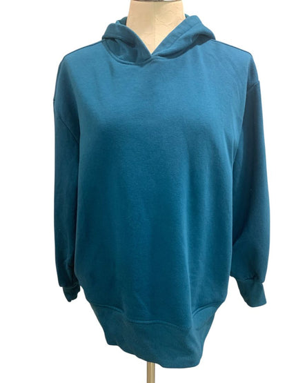 Medium Z by Zella Womens Teal Pullover Hoodie Sweatshirt