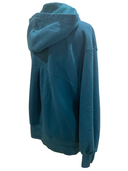 Medium Z by Zella Womens Teal Pullover Hoodie Sweatshirt