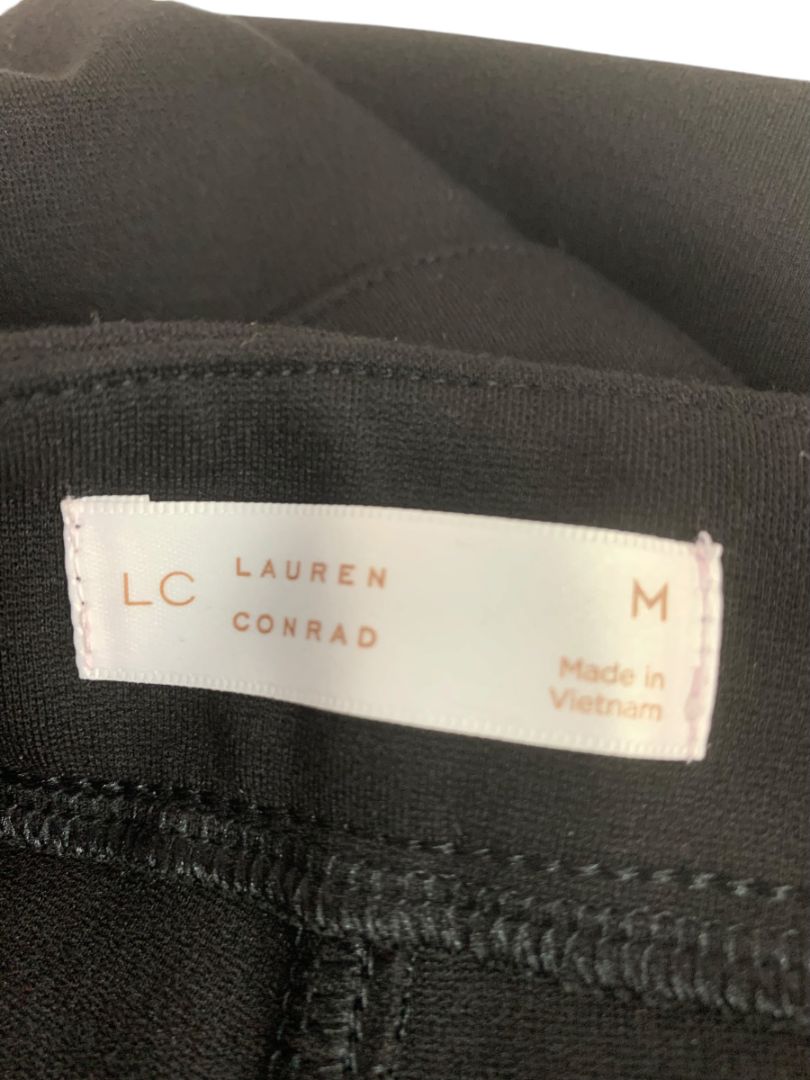 Medium Lauren Conrad Womens Black Stretch Knit Dress Pants