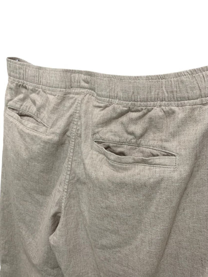 Large Long Abercrombie & Fitch Womens Loose Fit Linen Blend Pull On Pants Pockets