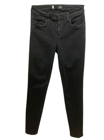 Size 6 Kut Womens Black Diana Skinny Jeans Denim 31.5" Inseam