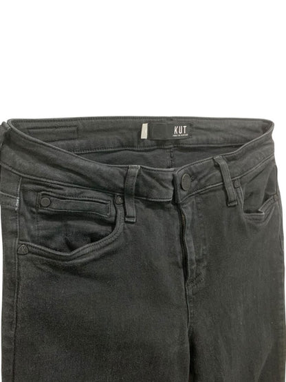 Size 6 Kut Womens Black Diana Skinny Jeans Denim 31.5" Inseam