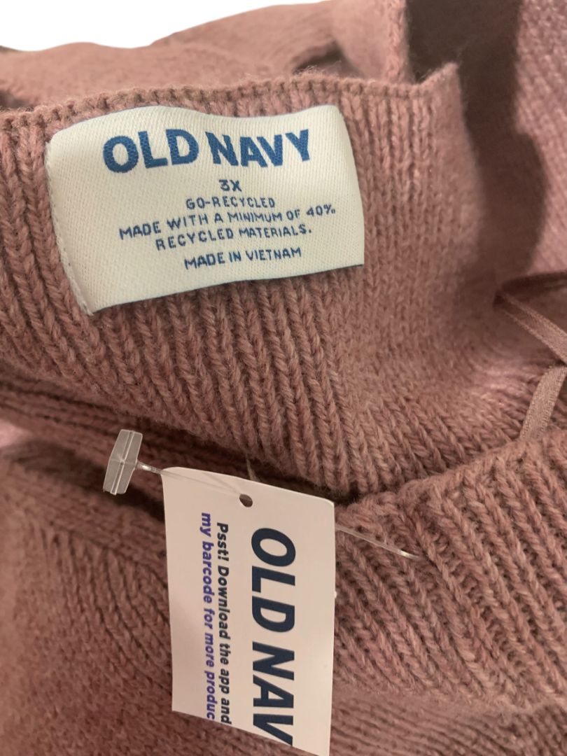 Size 3X Old Navy New Womens Plus Size Mauve Sleeveless Sweater V-Neck