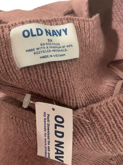 Size 3X Old Navy New Womens Plus Size Mauve Sleeveless Sweater V-Neck