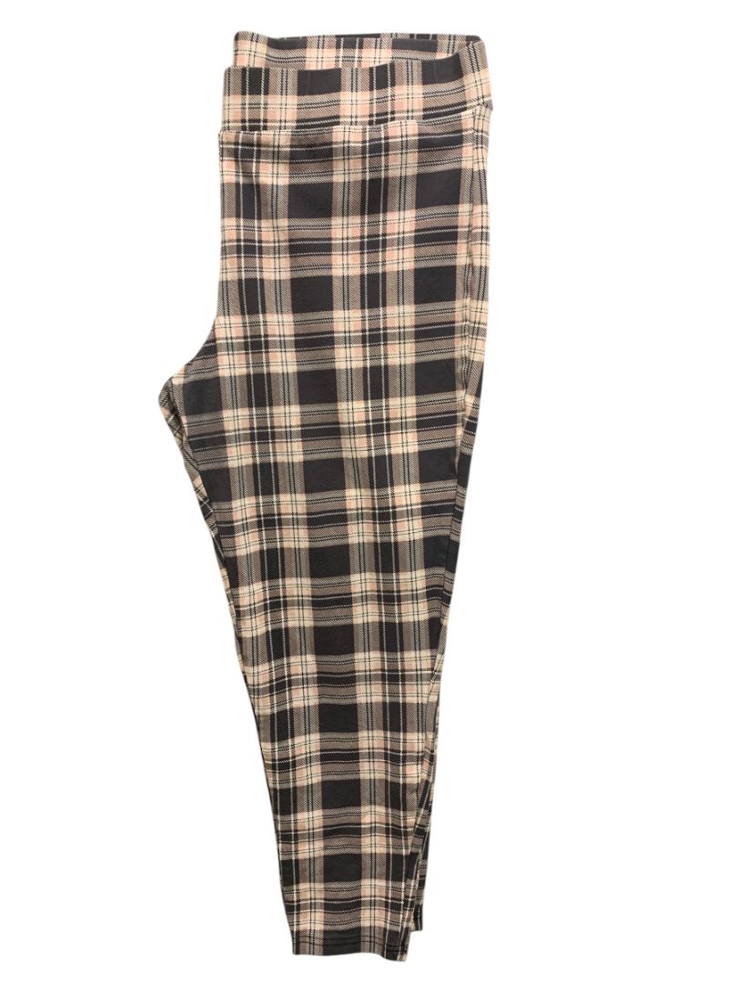 Size 3X Torrid Womens Plus Size Plaid Leggings Pants Pull On