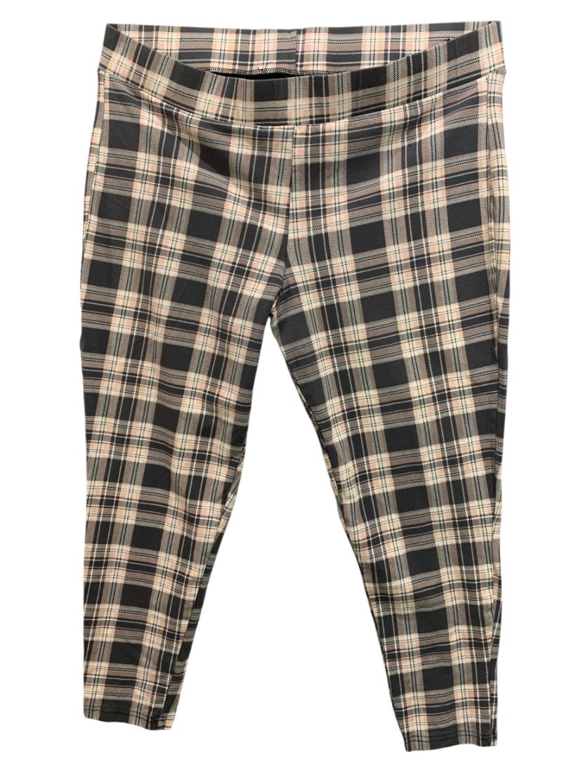 Size 3X Torrid Womens Plus Size Plaid Leggings Pants Pull On
