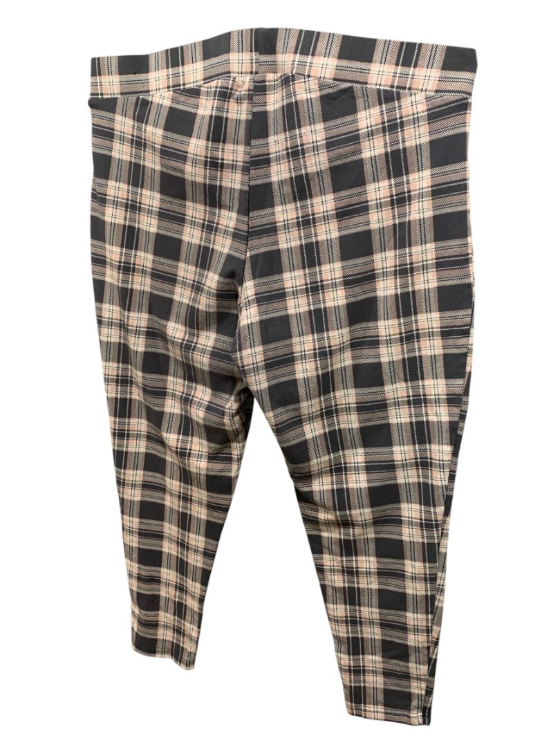 Size 3X Torrid Womens Plus Size Plaid Leggings Pants Pull On