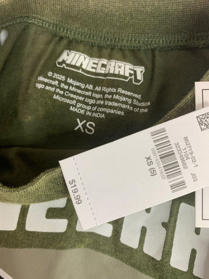Size XS Minecraft Boys New Best Buddies Army Green Tshirt