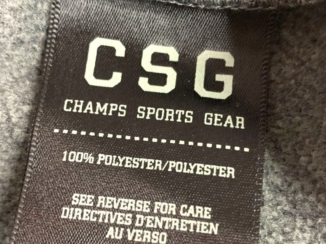 Size 3XL CSG Gray Full Zip Workout Hoodie Mens Tech Fleece Lining