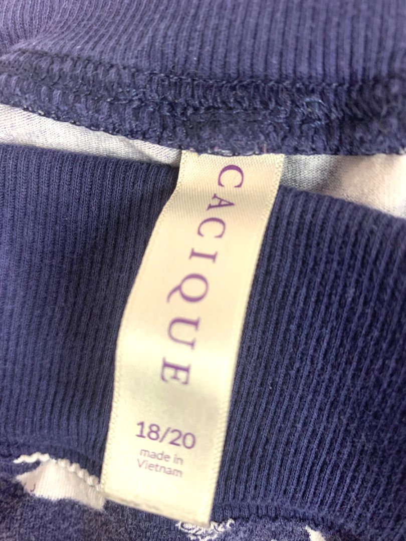 Size 18/20 Cacique Womens Pajama Pants Navy Blue Polar Bear Soft