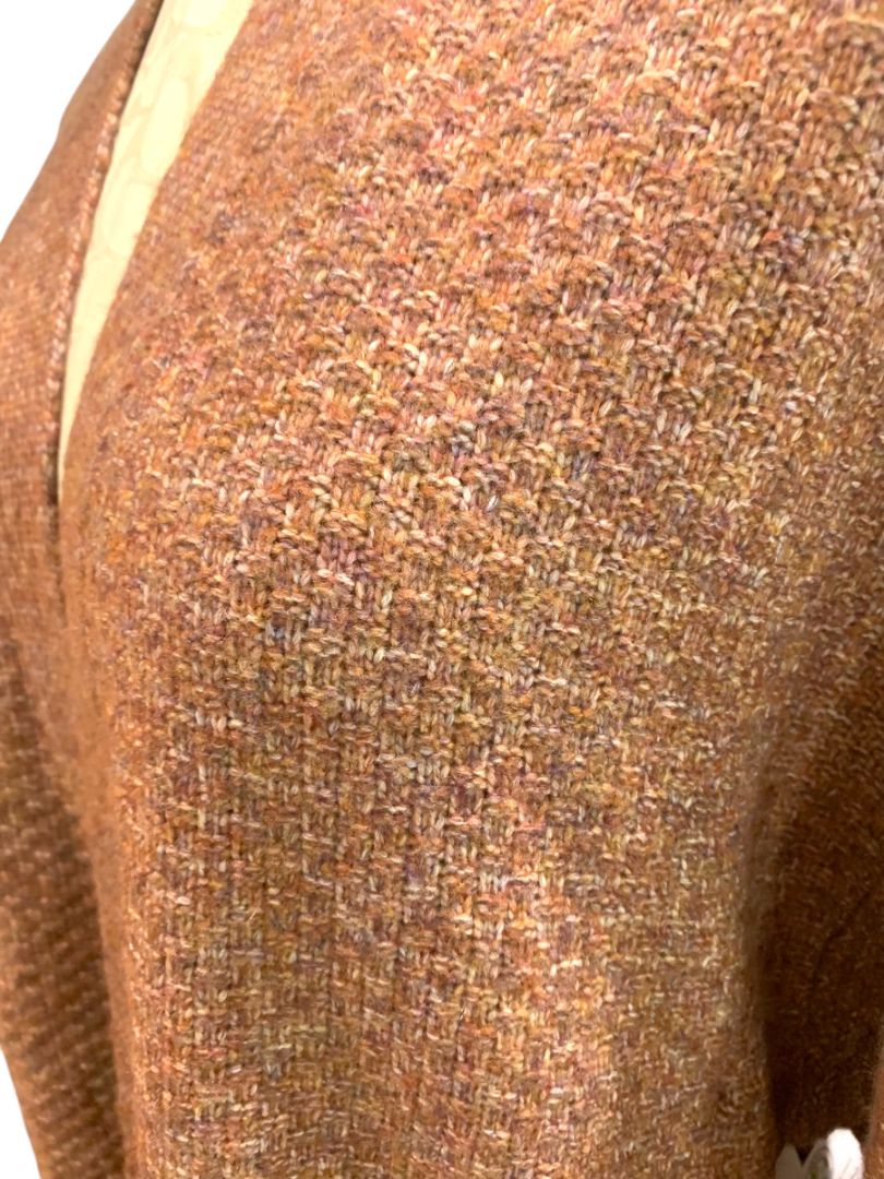 Size 1X (16W-18W) Terra & Sky Womens New Soft Brown Open Cardigan Pockets