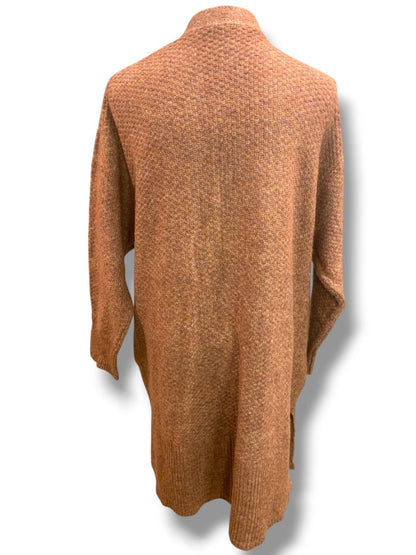 Size 1X (16W-18W) Terra & Sky Womens New Soft Brown Open Cardigan Pockets