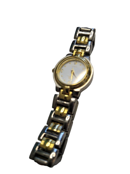 MM Ladies Watch Gold Tone Silver Tone Metal Works