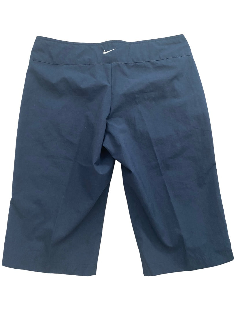 Medium Nike Golf Navy Blue Bermuda Shorts Flat Front Women's