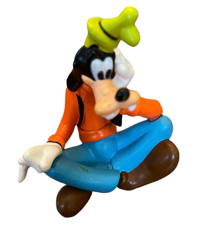 Disney Goofy 3.5" Sitting Vinyl Figurine Figure Cross Legged