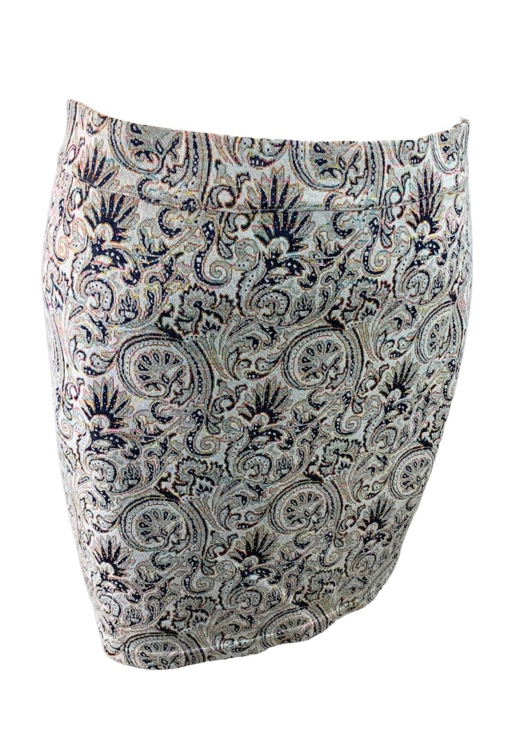 Medium Free People Seasons In Paisley Women's Pull On Stretch Mini Skirt