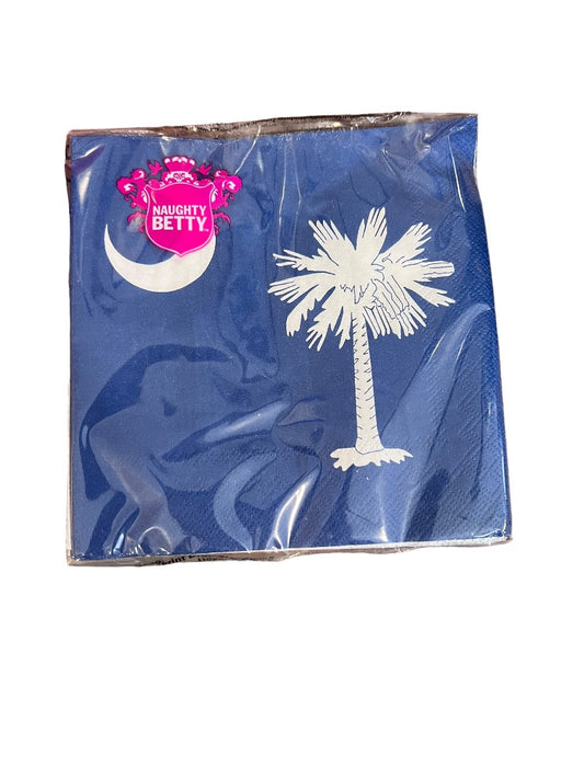 Boston International Cocktail Beverage SC Palmetto Tree Paper Napkins, 5 x 5