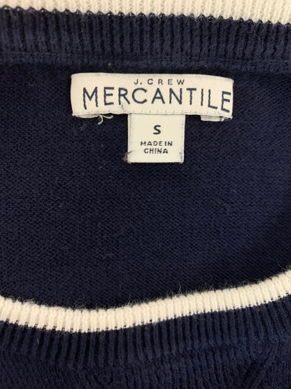 Small J.Crew Mercantile Le Weekend Navy Blue Women's Crew Neck Sweater L3103