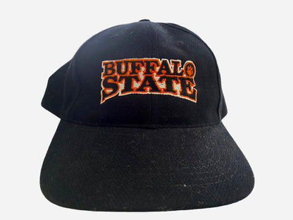 Buffalo State Bengals Black Textured Hat Ball Cap Adjustable Embroidered