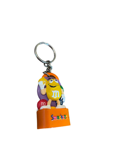 4" M&M's Smackers Keychain Chapstick Topper Key Ring