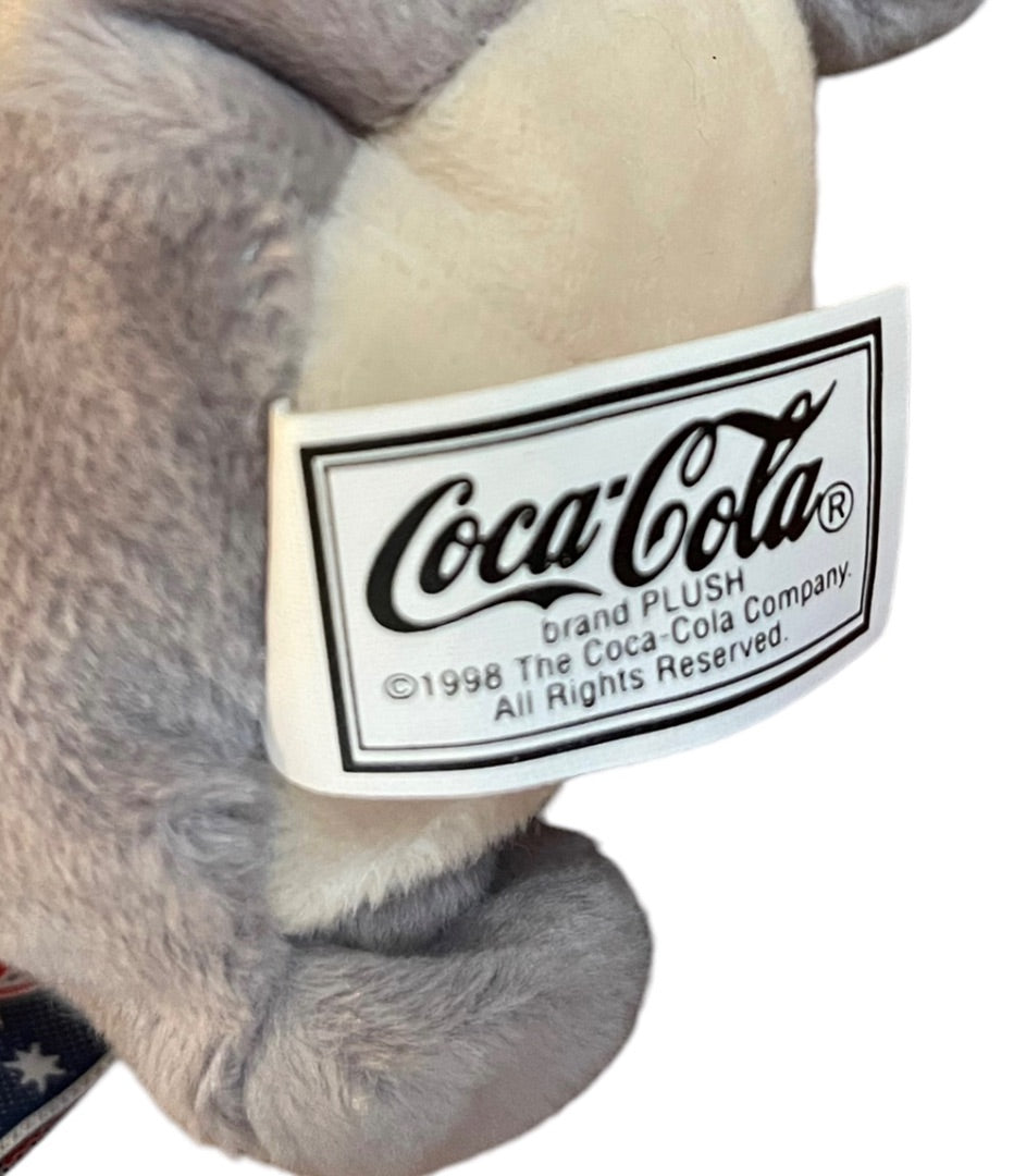 Coca Cola International Bean Bag 5 1/2" Plush Australia Quala Koala Bottle of Coke 1999