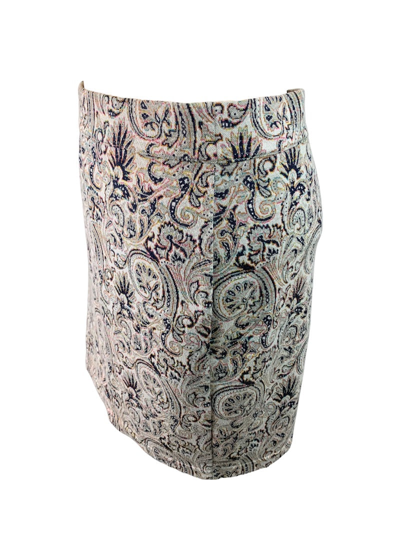 Medium Free People Seasons In Paisley Women's Pull On Stretch Mini Skirt