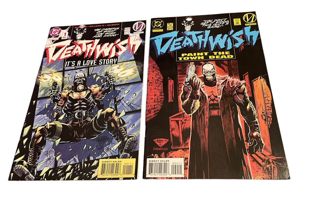 DC Deathwish It's a Love Story#1 & Paint The Town Dead #2 Comic