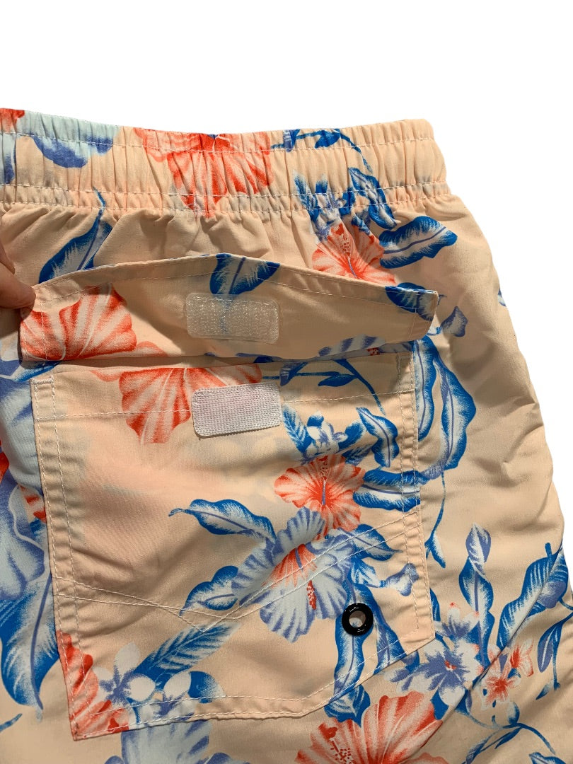 XL Prefer to Life Men's New Tropical Print Pull On Board Shorts Elastic Waist