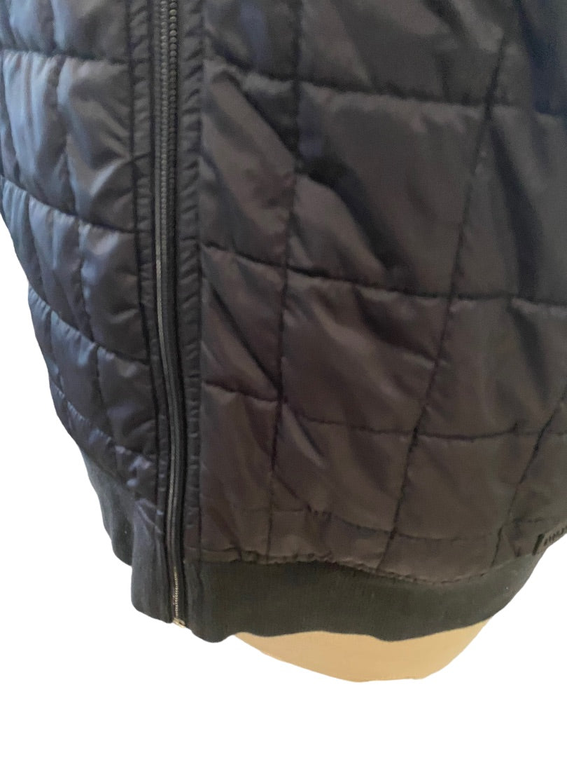 Small Michael Kors Black Quilted Hooded Vest