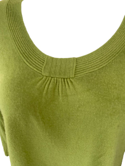 22/24 Avenue Green 3/4 Sleeve Sweater Scoop Neck