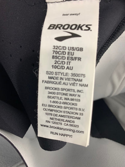 32C Brooks Dare Zip Racerback Running Sports Bra Front Zip S20 Style 350075