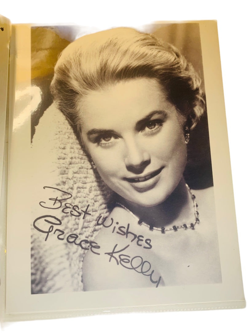 Set of 2 Grace Kelly and Elizabeth Taylor 8.5" x 11 Photo Reproductions Facsimile Autograph