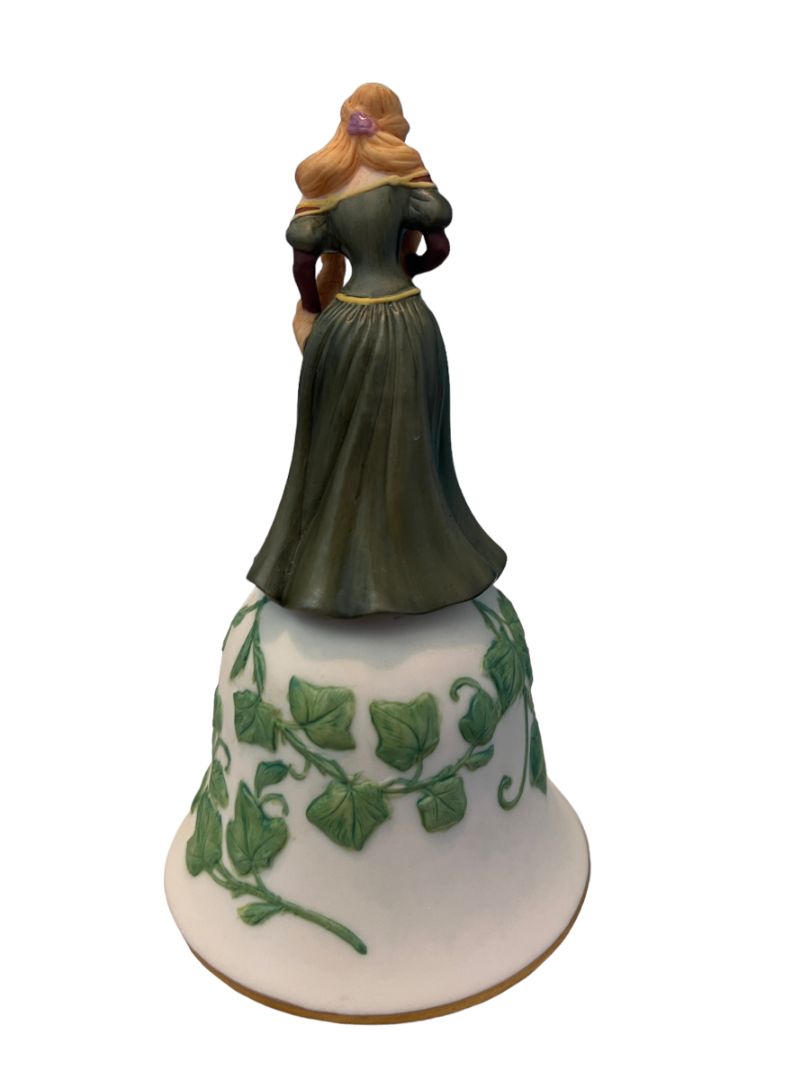 Enchanting RAPUNZEL Bell 1984 Franklin Porcelain Studios Trina Hyman EUC