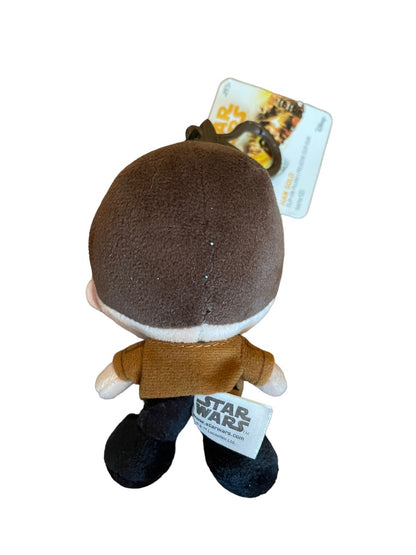 Han Solo Disney Star Wars Heroes Heroez Clipz Bag Clip Plush