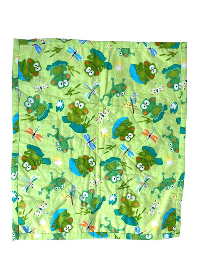 Handmade Frog Quilt Rectangle Dragonfly Wall Hanging Table Topper