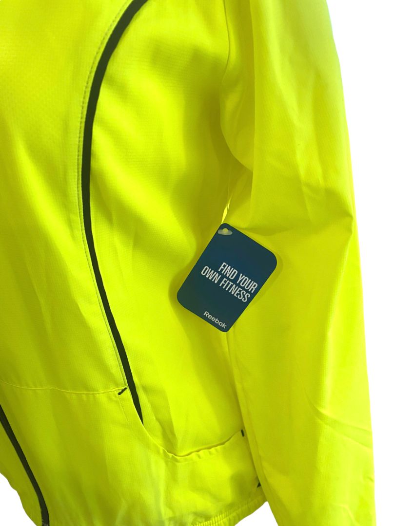 Small Reebok Bright Yellow Women's Jacket Full Zip NWT