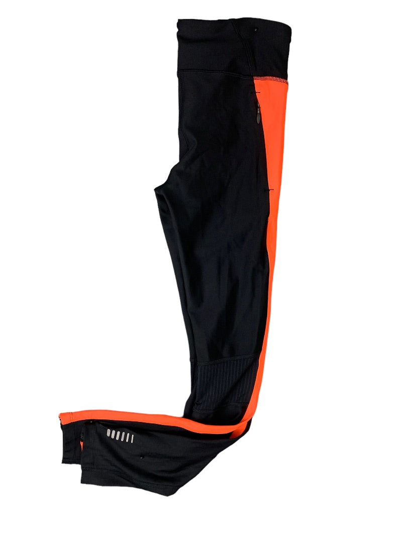 Small Under Armour Women's New Compression Legging Black Neon Orange 1320381