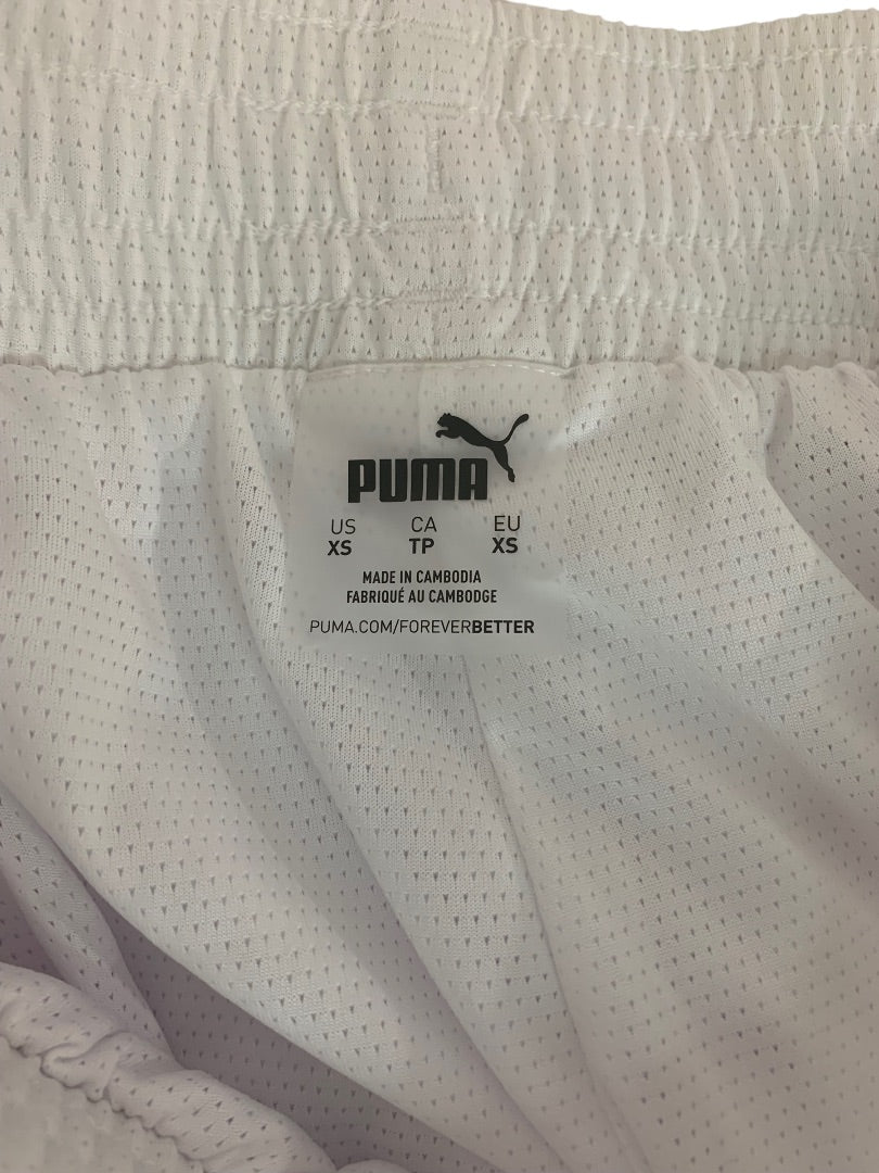 XS Puma Women's New White Foundation Shorts 539945 02 Pull On