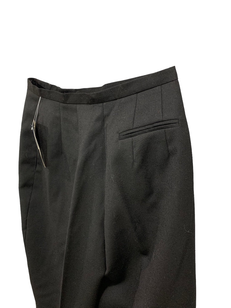 Size 10 Andrea Viccaro Women's New Black Wool Dress Pants Lined Y2K