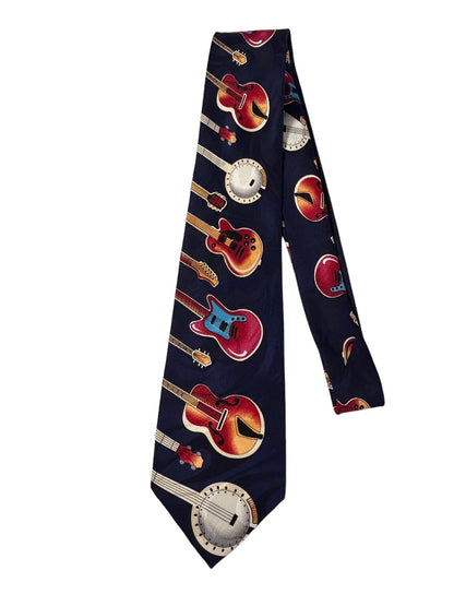 Fratello Polyester Men's Necktie Music Stringed Instruments Hand Made 58" Tie