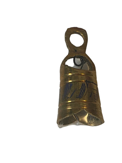 Small Engraved Brass Etched Bell 2" tall 15/16" diameter