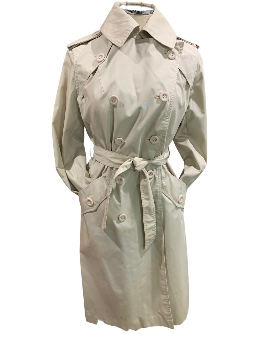 Size 9/10 Young Rebels Women's Belted Trench Coat Double Breasted Flaw