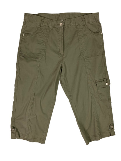 6 Hastings & Smith Women's Army Green Lightweight Capri Pants