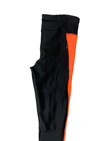 Small Under Armour Women's New Compression Legging Black Neon Orange 1320381